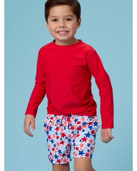 Star-Spangled Performance Hybrid Swim Trunks