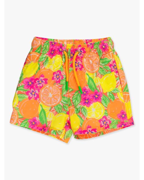 Neon Squeeze the Day Performance Hybrid Swim Trunks
