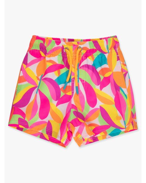 Neon Tropical Adventure Performance Hybrid Swim Trunks