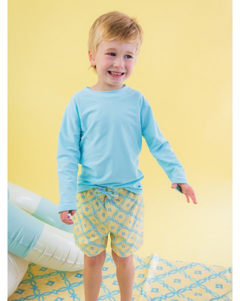 Banana Coastal Charm Performance Hybrid Swim Trunks