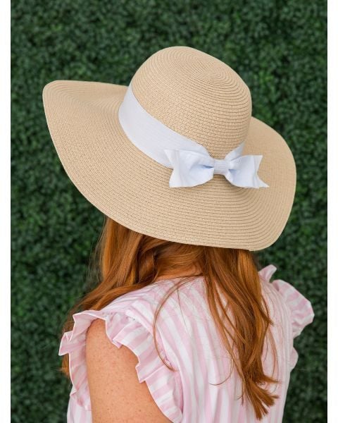 White Women's Floppy Sun Hat