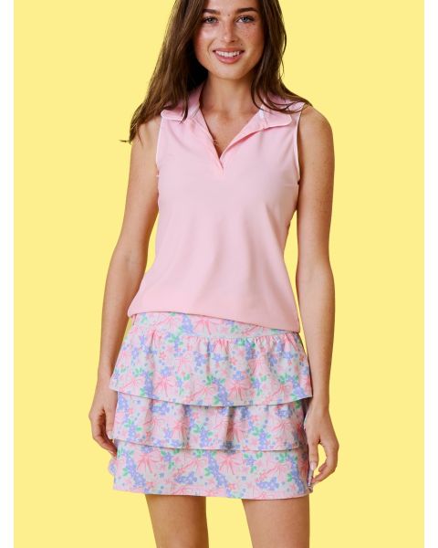 Bow Blooms Women's Active Skort