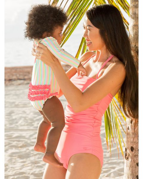 Strawberry Womens Strapless Tankini Top - Womens L