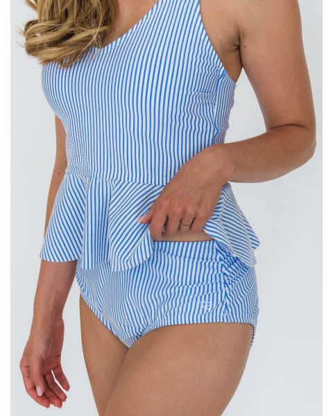 Periwinkle Blue Seersucker Swim Bottoms