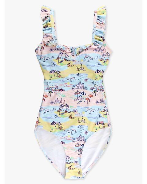 Beach Day Women's Ruffle One Piece Swimsuit