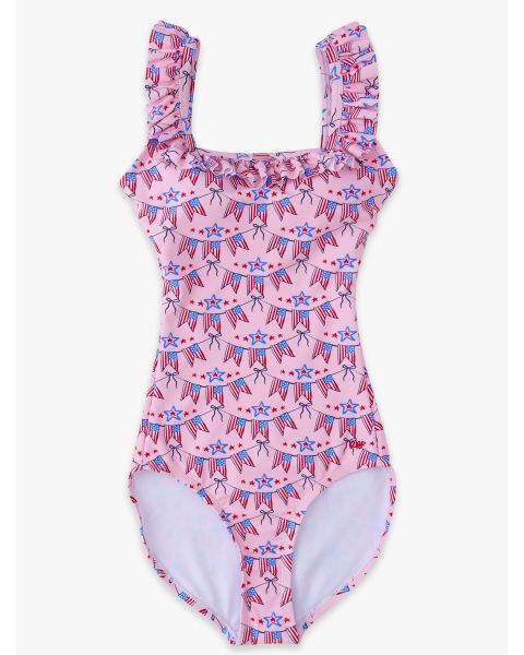 American Sweetheart Women's Ruffle One Piece Swimsuit