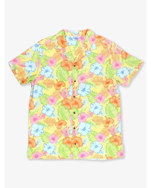Happy Hula Men's Short Sleeve Camp Shirt