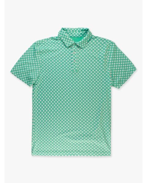 Tiny Tee Time Men's Knit Short Sleeve Performance Polo Shirt
