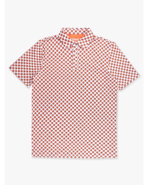 Basketball Madness Men's Knit Short Sleeve Performance Polo