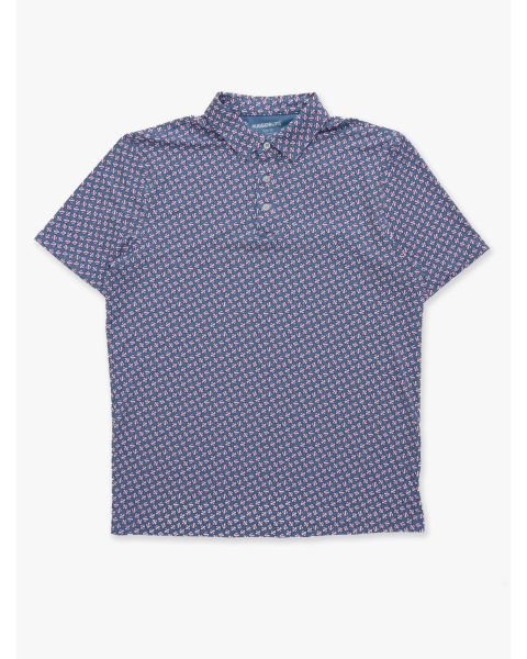 Home Run Men's Knit Short Sleeve Performance Polo