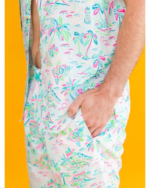 Tropical Resort Men's Swim Trunks