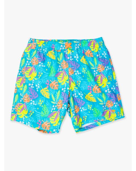 Neon Tiki Vibes Men's Swim Trunks