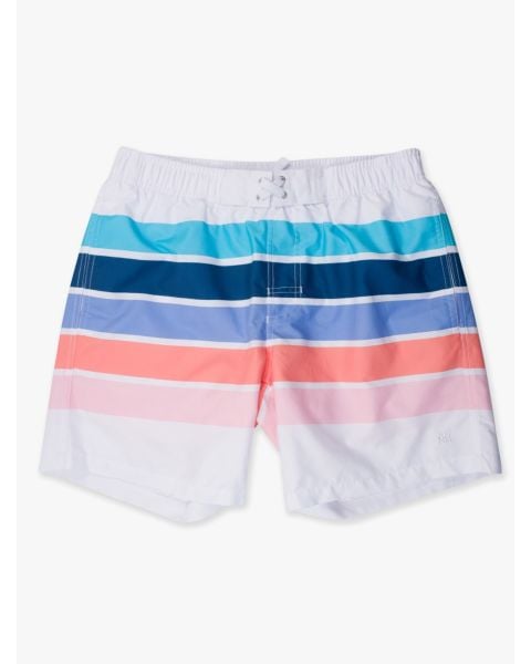 Seaside Stripe Men's Swim Trunks