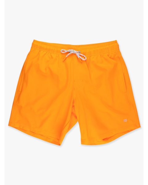 Neon Orange Men's Performance Hybrid Swim Trunks