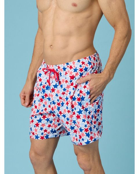 Star-Spangled Men's Performance Hybrid Swim Trunks