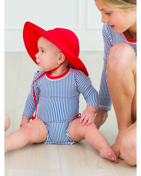 Vintage Red Sun Protective Hat