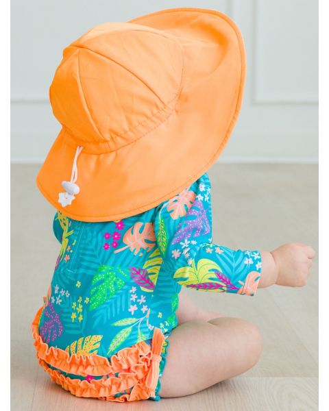 Neon Orange Sun Protective Hat