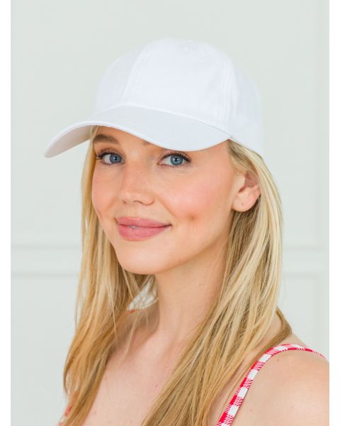 White Adult Baseball Hat