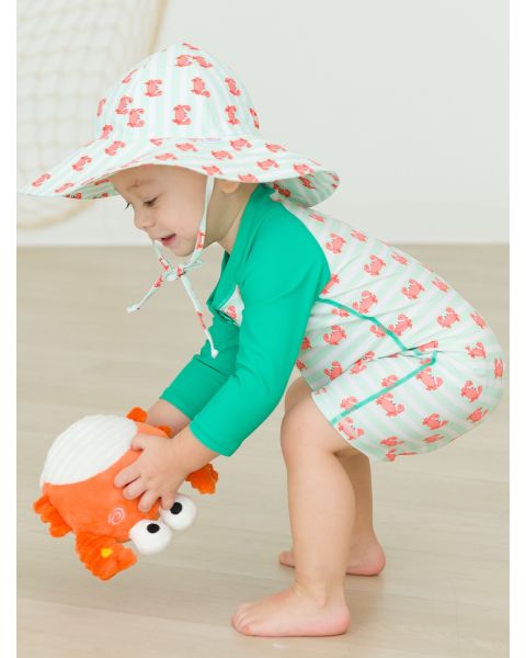 Crabby Cove Printed Sun Protective Hat