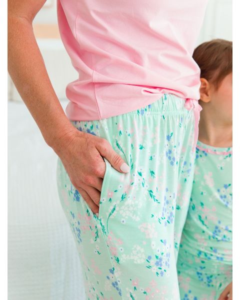 Mint Meadow Adult Pajama Pants, Bamboo Viscose