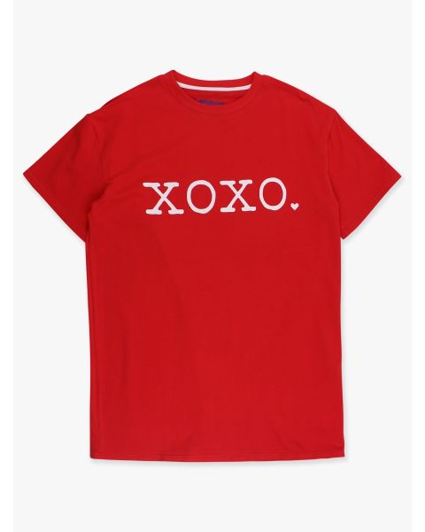 XOXO Red Adult Short Sleeve Graphic Tee
