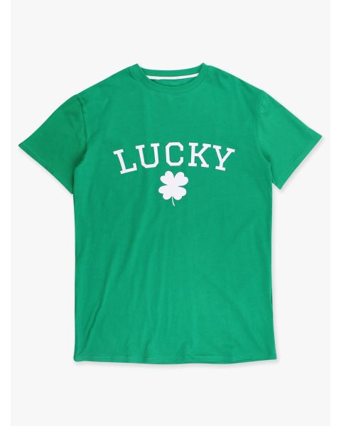 Lucky Clover Adult Short Sleeve Graphic Tee