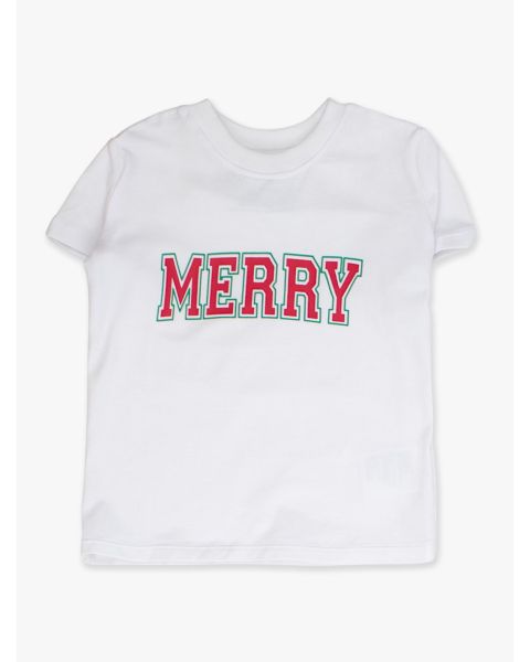 Red Merry Short Sleeve Graphic Tee