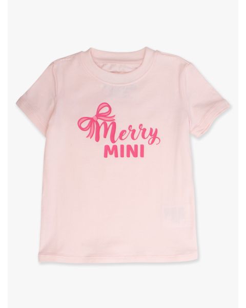 Merry Mini Pink Short Sleeve Graphic Tee