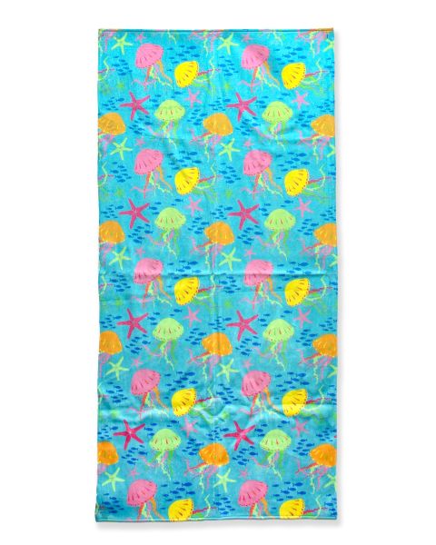 Neon Jelly Time Printed Beach Towel