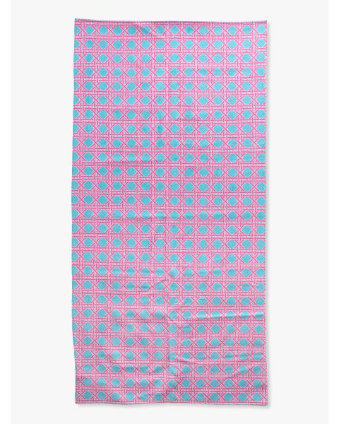 Neon Sorbet Cane Printed Beach Towel