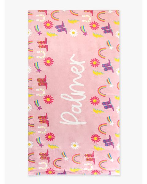 Cowgirl Cutie Personalized Beach Towel - 30&quot; x 60&quot;
