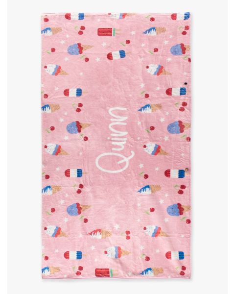 Sweet Freedom Personalized Beach Towel - 30&quot; x 60&quot;