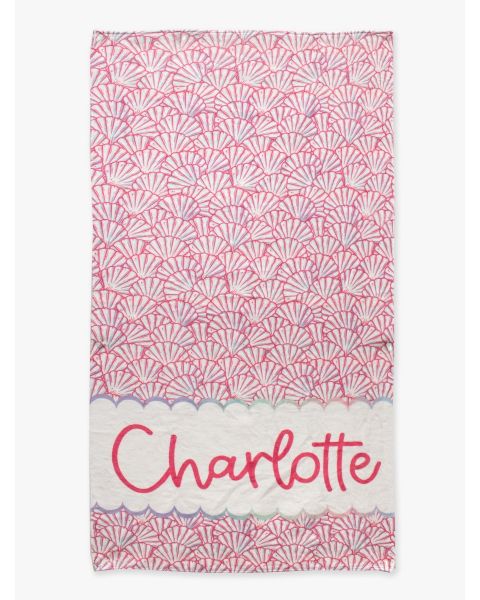 Pink Magical Mermaids Personalized Beach Towel