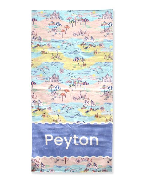 Beach Day Personalized Beach Towel
