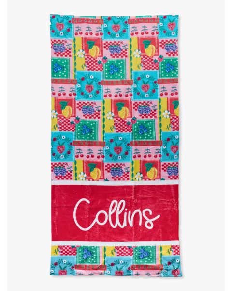 Picnic Party Personalized Beach Towel