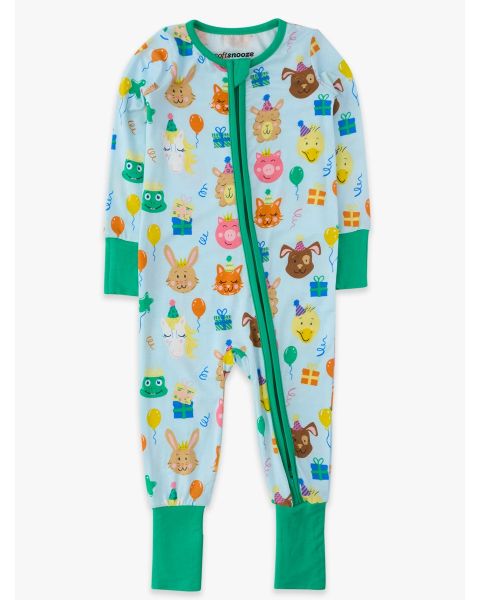Party Animals Convertible One Piece Pajama, Bamboo Viscose