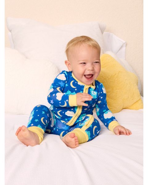 Bed Time Care Bears Convertible One Piece Pajama, Bamboo Viscose