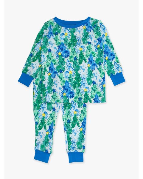 Blue Jolly Grove Long Sleeve Pajama Set