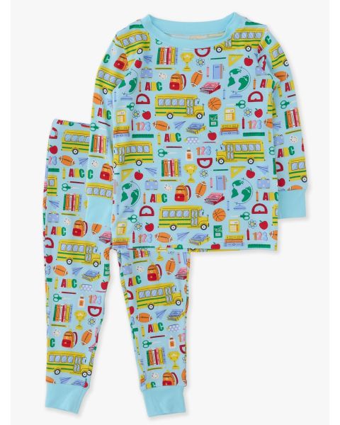 Classroom Crew Long Sleeve Pajama Set, Bamboo Viscose