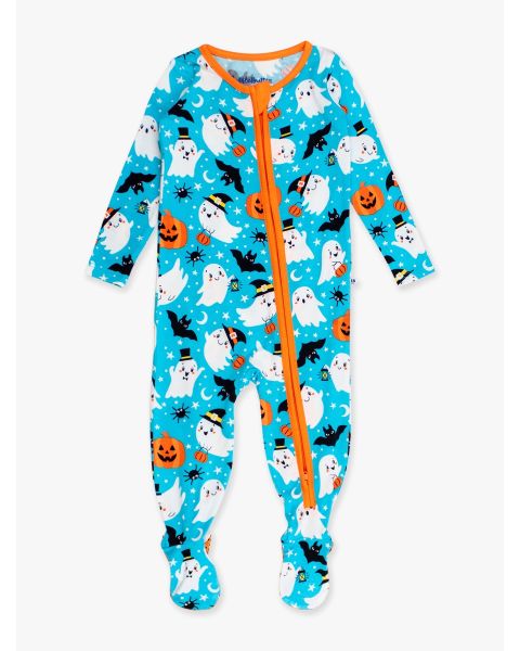 Happy Halloween One Piece Footie Pajama, Bamboo Viscose