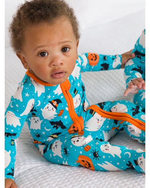 Happy Halloween One Piece Footie Pajama, Bamboo Viscose