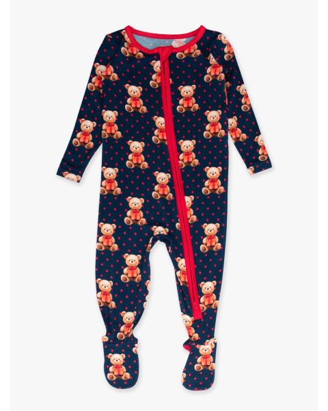 Beary Christmas One Piece Footie Pajama, Bamboo Viscose
