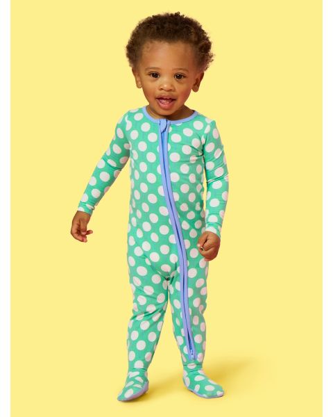 Tee Time One Piece Footie Pajamas, Modal Blend