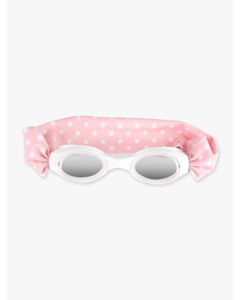 Pink Polka Dot Swim Goggles