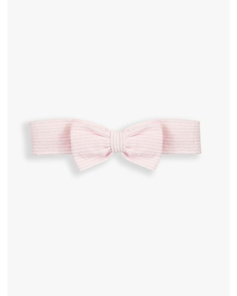 Pink Seersucker Woven Headband