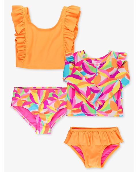 Neon Tropical Adventure Tankini 2P + LS RG Skirted 2P