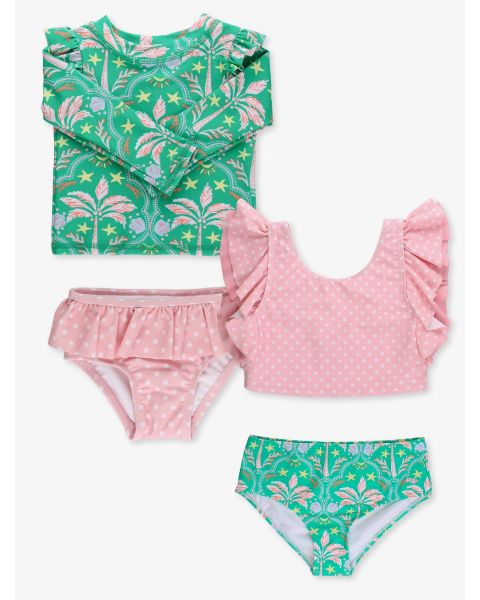 Coconut Cabana Butterfly Tankini 2P+ LS RG Skirted 2P