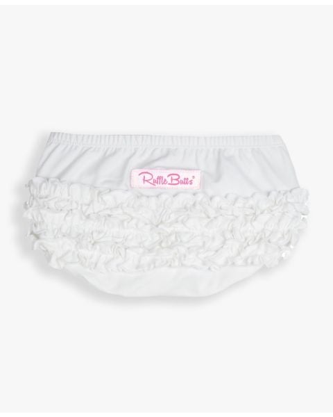 White Knit RuffleButt Bloomer