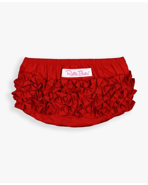 Red Woven RuffleButt Bloomer