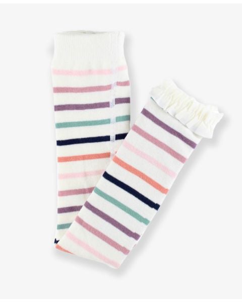 Mellow Rainbow Patterned Footless Tights